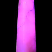 Huge Mangano Calcite obelisk 389*67*77mm 4020g in UV light - 
 Rocks and Things Store