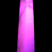 Huge Mangano Calcite obelisk 389*67*77mm 4020g in UV light - 
 Rocks and Things Store