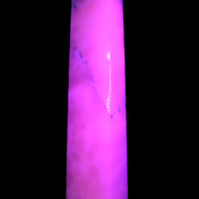 Huge Mangano Calcite obelisk 389*67*77mm 4020g in UV light - 
 Rocks and Things Store