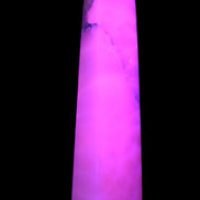 Huge Mangano Calcite obelisk 389*67*77mm 4020g in UV light - 
 Rocks and Things Store