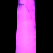 Huge Mangano Calcite obelisk 389*67*77mm 4020g in UV light - 
 Rocks and Things Store
