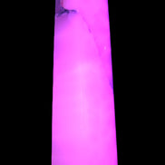 Huge Mangano Calcite obelisk 389*67*77mm 4020g in UV light - 
 Rocks and Things Store