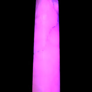 Huge Mangano Calcite obelisk 389*67*77mm 4020g in UV light - 
 Rocks and Things Store