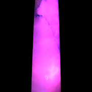 Huge Mangano Calcite obelisk 389*67*77mm 4020g in UV light - 
 Rocks and Things Store