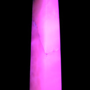 Huge Mangano Calcite obelisk 389*67*77mm 4020g in UV light - 
 Rocks and Things Store