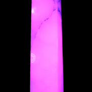 Huge Mangano Calcite obelisk 389*67*77mm 4020g in UV light - 
 Rocks and Things Store