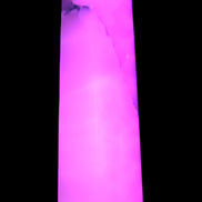 Huge Mangano Calcite obelisk 389*67*77mm 4020g in UV light - 
 Rocks and Things Store