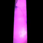 Huge Mangano Calcite obelisk 389*67*77mm 4020g in UV light - 
 Rocks and Things Store