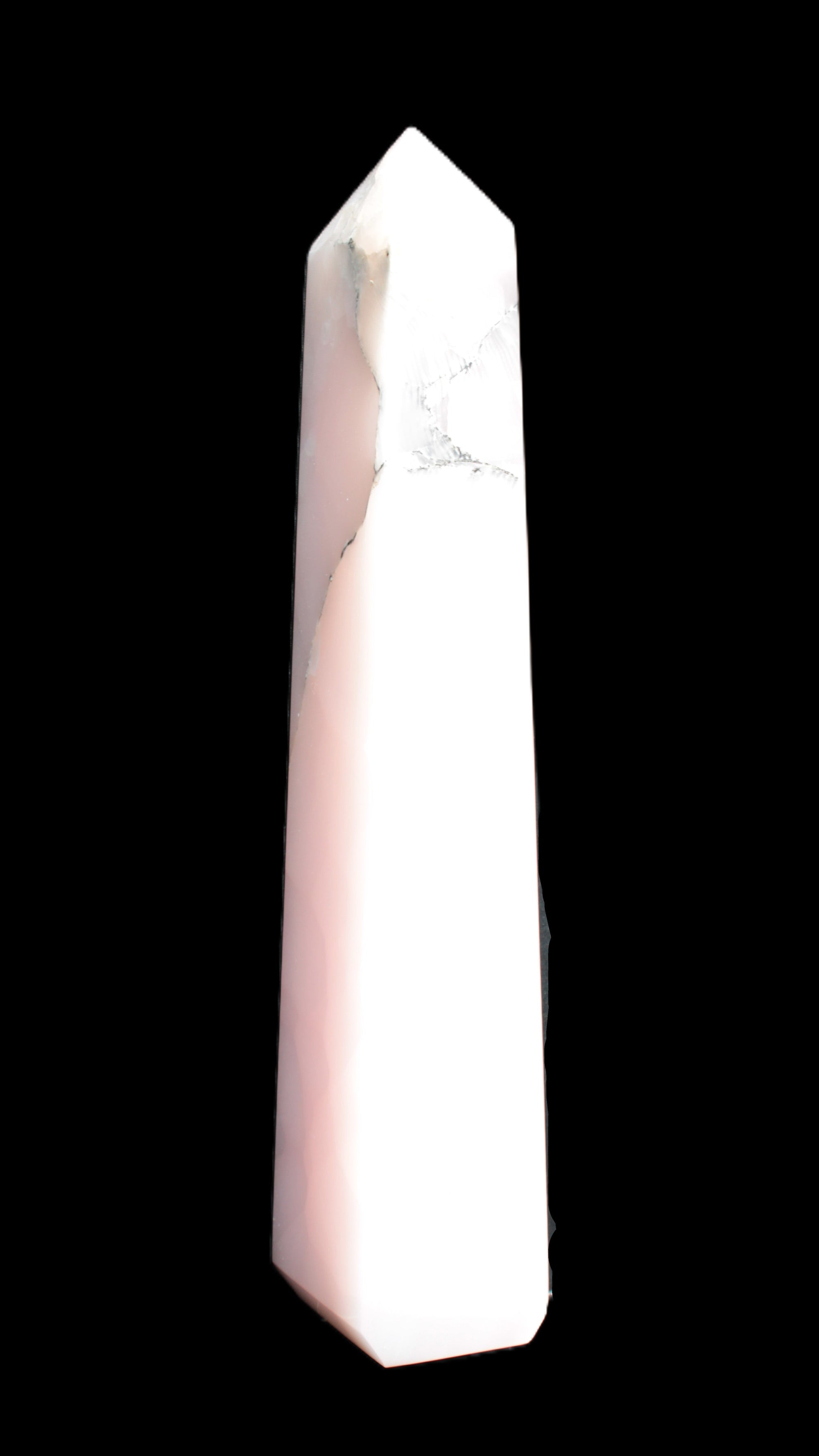 Huge Mangano Calcite obelisk 389*67*77mm 4020g in sunlight - 
 Rocks and Things Store