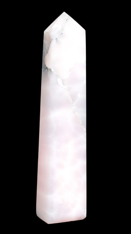 Huge Mangano Calcite obelisk 389*67*77mm 4020g in sunlight - 
 Rocks and Things Store