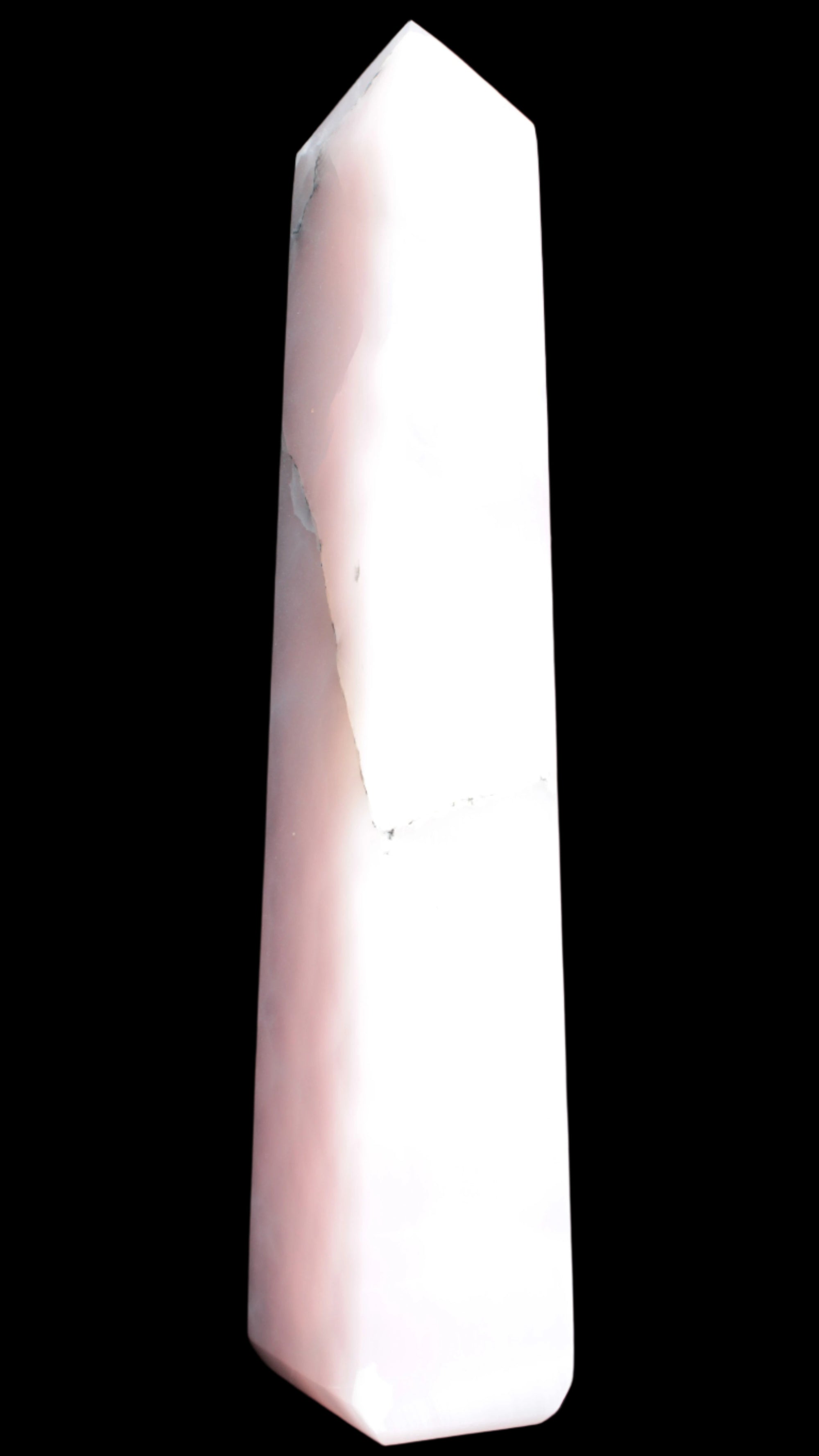 Huge Mangano Calcite obelisk 389*67*77mm 4020g in sunlight - 
 Rocks and Things Store