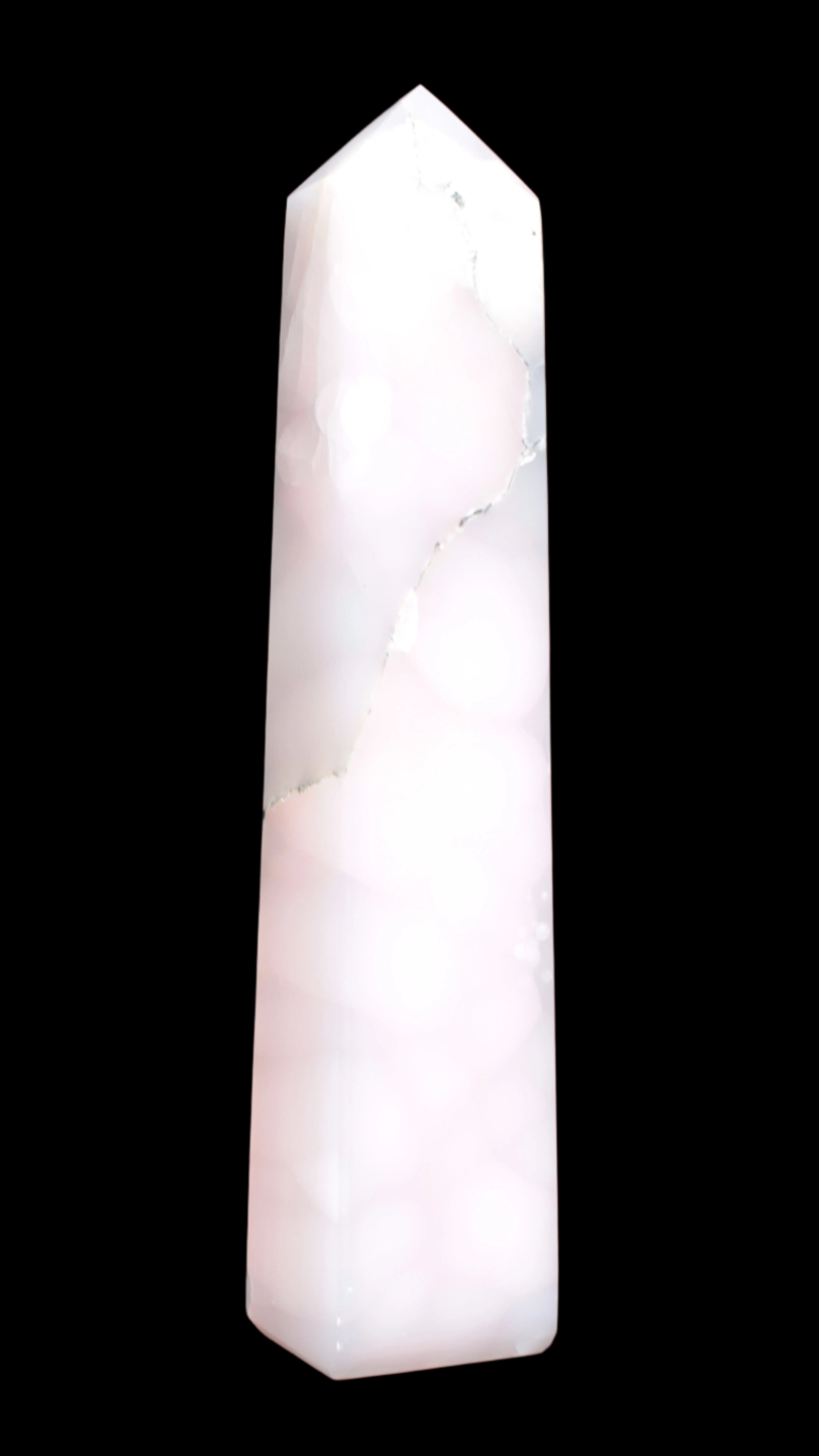 Huge Mangano Calcite obelisk 389*67*77mm 4020g in sunlight - 
 Rocks and Things Store