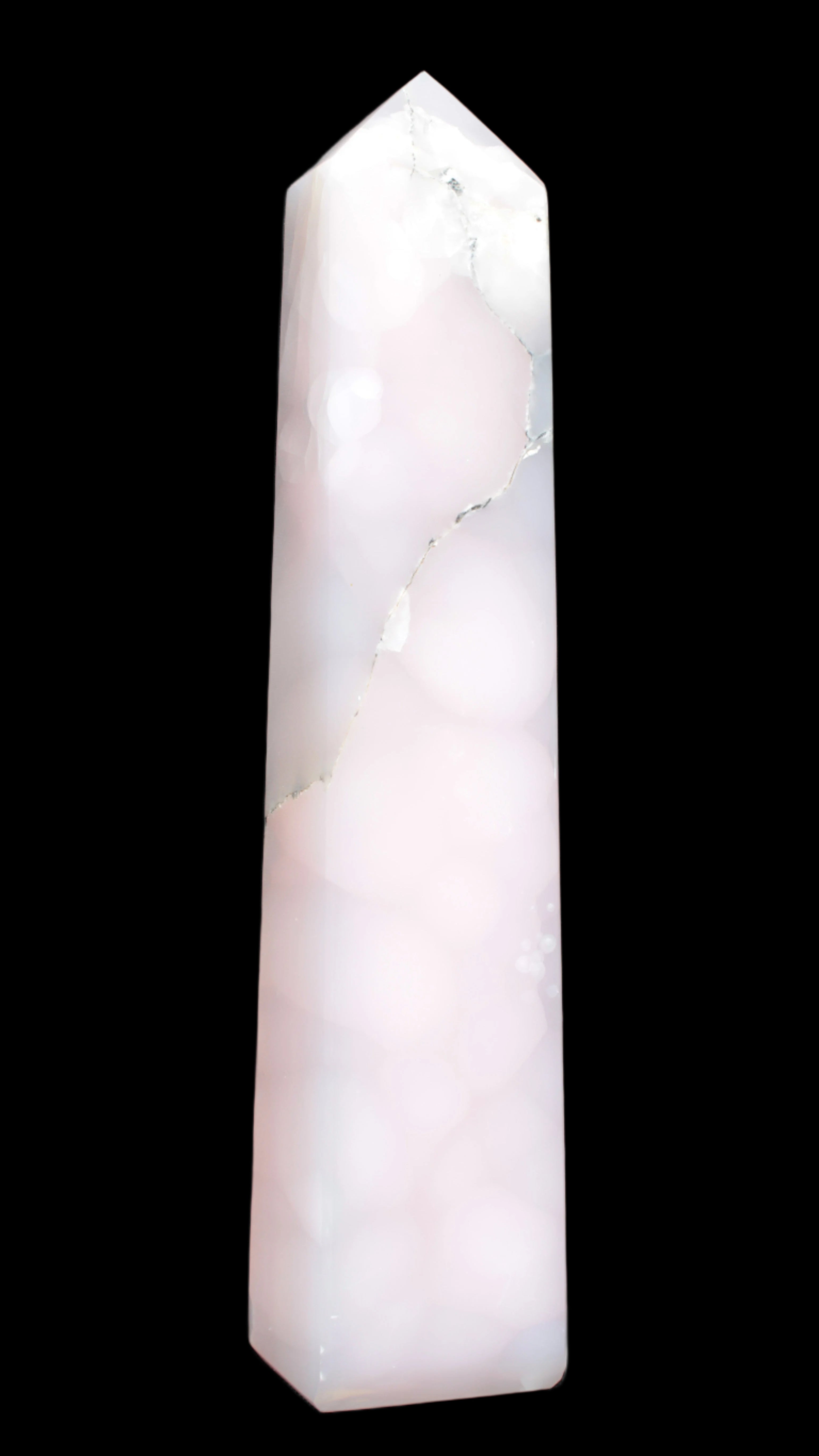 Huge Mangano Calcite obelisk 389*67*77mm 4020g in sunlight - 
 Rocks and Things Store