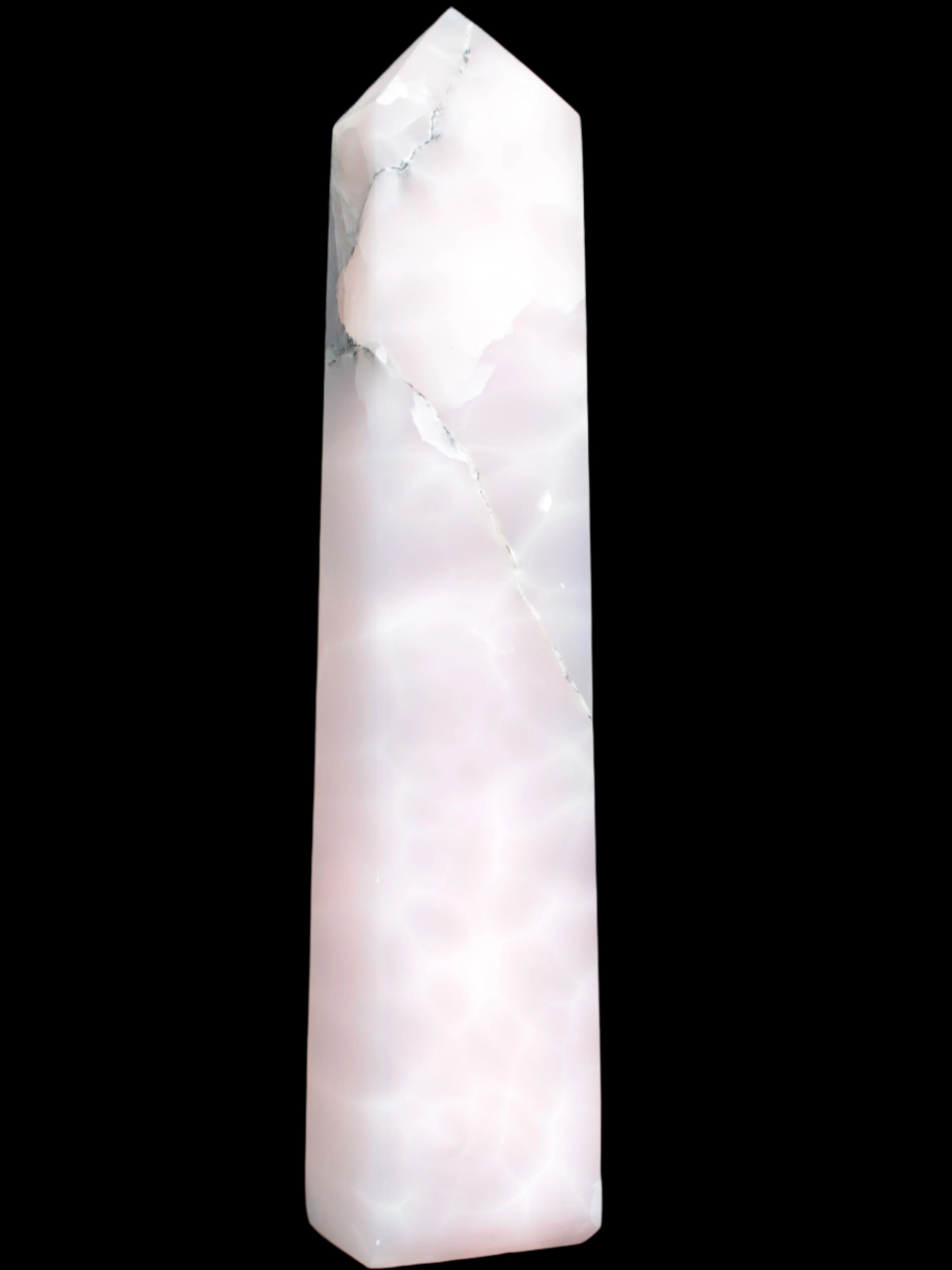 Mangano Calcite obelisk 389*67*77mm 4020g Rocks and Things Store