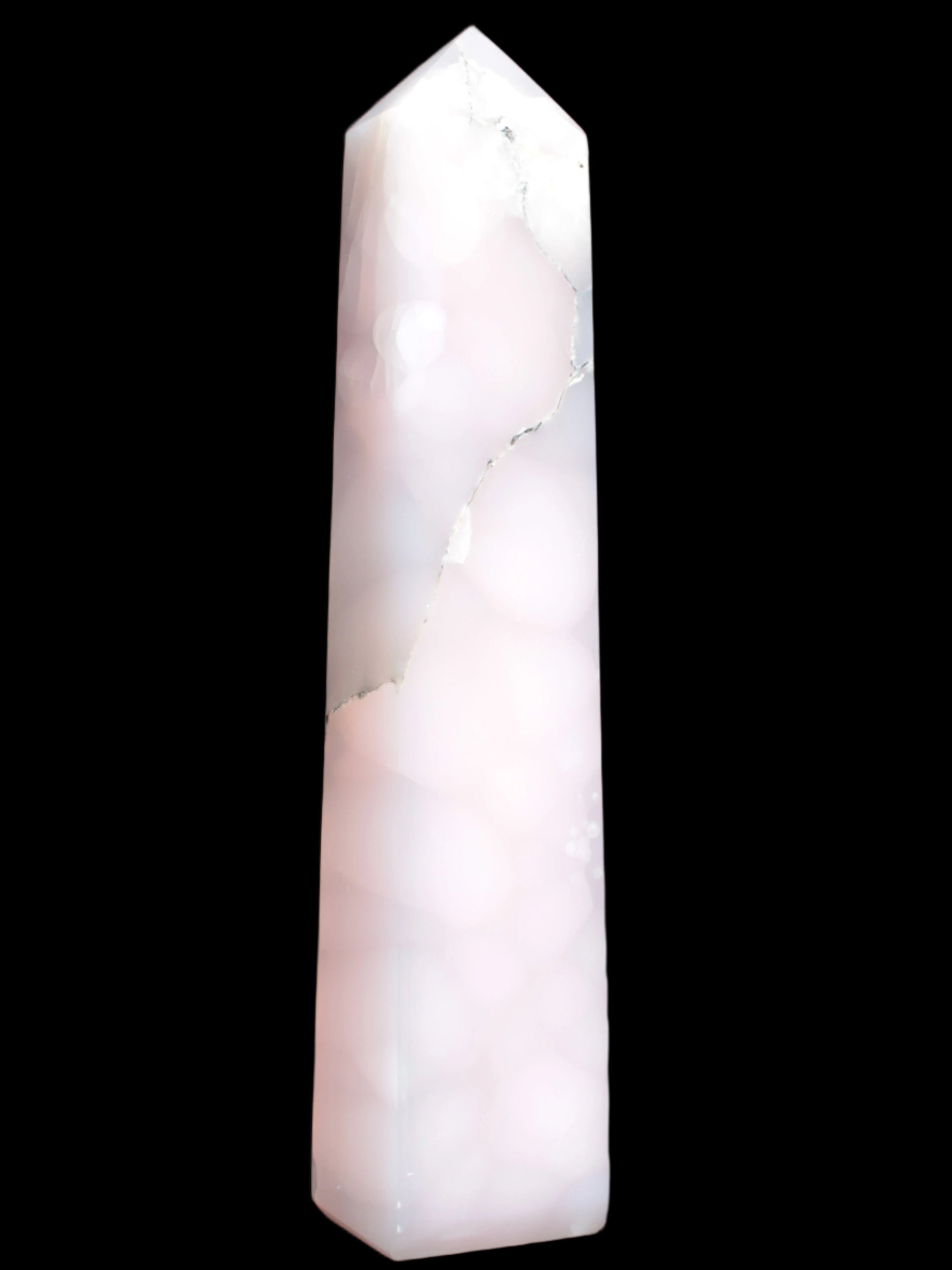 Huge Mangano Calcite obelisk 389*67*77mm 4020g in sunlight - 
 Rocks and Things Store