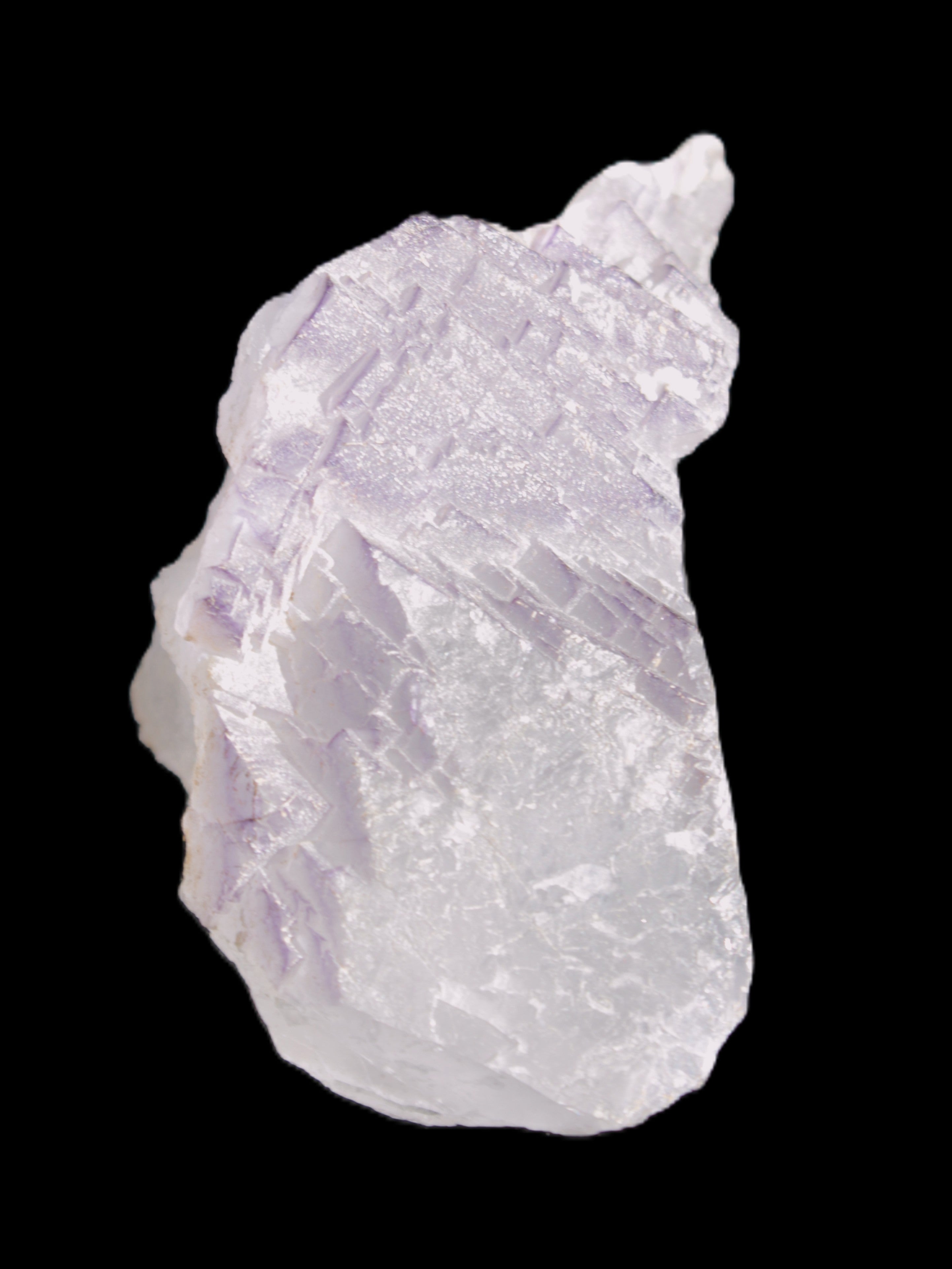 Clear with Purple Fluorite cluster 92*45*42mm 216.8g in sunlight - Rocks and Things Store