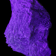 Clear Fluorite cluster 159*113*57mm 920.5g in UV light - Rocks and Things Store