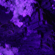 Complex stepped Fluorite cluster 173*141*85mm 2772g in UV light - Rocks and Things Store