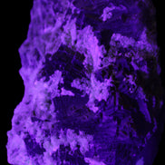 Complex stepped Fluorite cluster 173*141*85mm 2772g in UV light - Rocks and Things Store