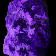 Complex stepped Fluorite cluster 173*141*85mm 2772g in UV light - Rocks and Things Store
