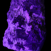 Complex stepped Fluorite cluster 173*141*85mm 2772g in UV light - Rocks and Things Store