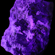 Complex stepped Fluorite cluster 173*141*85mm 2772g in UV light - Rocks and Things Store