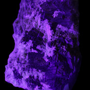 Complex stepped Fluorite cluster 173*141*85mm 2772g in UV light - Rocks and Things Store