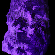 Complex stepped Fluorite cluster 173*141*85mm 2772g in UV light - Rocks and Things Store