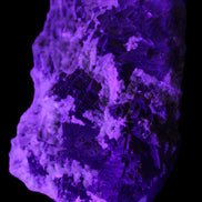 Complex stepped Fluorite cluster 173*141*85mm 2772g in UV light - Rocks and Things Store