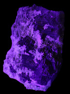 Complex stepped Fluorite cluster 173*141*85mm 2772g in UV light - Rocks and Things Store