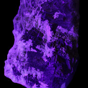 Complex stepped Fluorite cluster 173*141*85mm 2772g in UV light - Rocks and Things Store