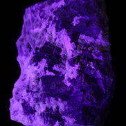 Complex stepped Fluorite cluster 173*141*85mm 2772g in UV light - Rocks and Things Store