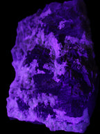Complex stepped Fluorite cluster 173*141*85mm 2772g in UV light - Rocks and Things Store