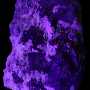Complex stepped Fluorite cluster 173*141*85mm 2772g in UV light - Rocks and Things Store