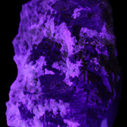 Complex stepped Fluorite cluster 173*141*85mm 2772g in UV light - Rocks and Things Store
