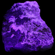 Complex stepped Fluorite cluster 173*141*85mm 2772g in UV light - Rocks and Things Store