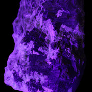 Complex stepped Fluorite cluster 173*141*85mm 2772g in UV light - Rocks and Things Store