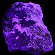 Complex stepped Fluorite cluster 173*141*85mm 2772g in UV light - Rocks and Things Store