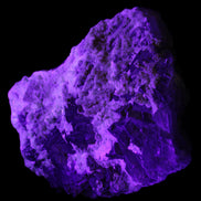 Complex stepped Fluorite cluster 173*141*85mm 2772g in UV light - Rocks and Things Store