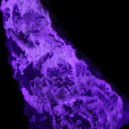 Complex stepped Fluorite cluster 173*141*85mm 2772g in UV light - Rocks and Things Store