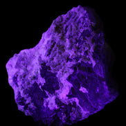Complex stepped Fluorite cluster 173*141*85mm 2772g in UV light - Rocks and Things Store