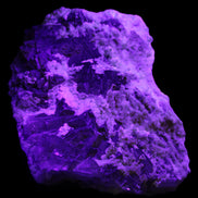 Complex stepped Fluorite cluster 173*141*85mm 2772g in UV light - Rocks and Things Store