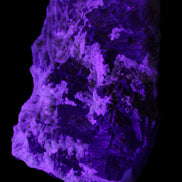 Complex stepped Fluorite cluster 173*141*85mm 2772g in UV light - Rocks and Things Store