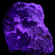 Complex stepped Fluorite cluster 173*141*85mm 2772g in UV light - Rocks and Things Store