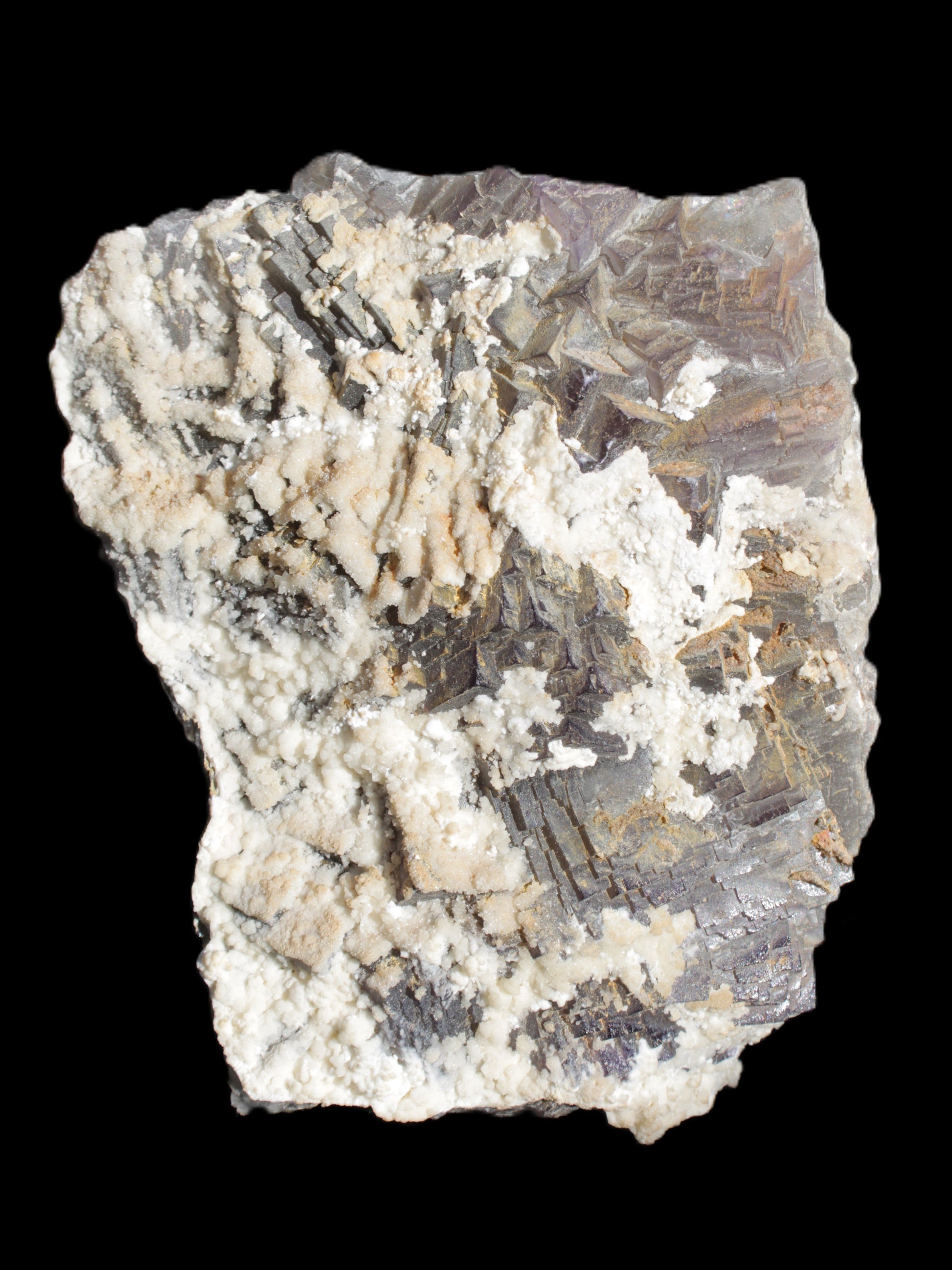 Complex stepped Fluorite cluster 173*141*85mm 2772g in sunlight - Rocks and Things Store