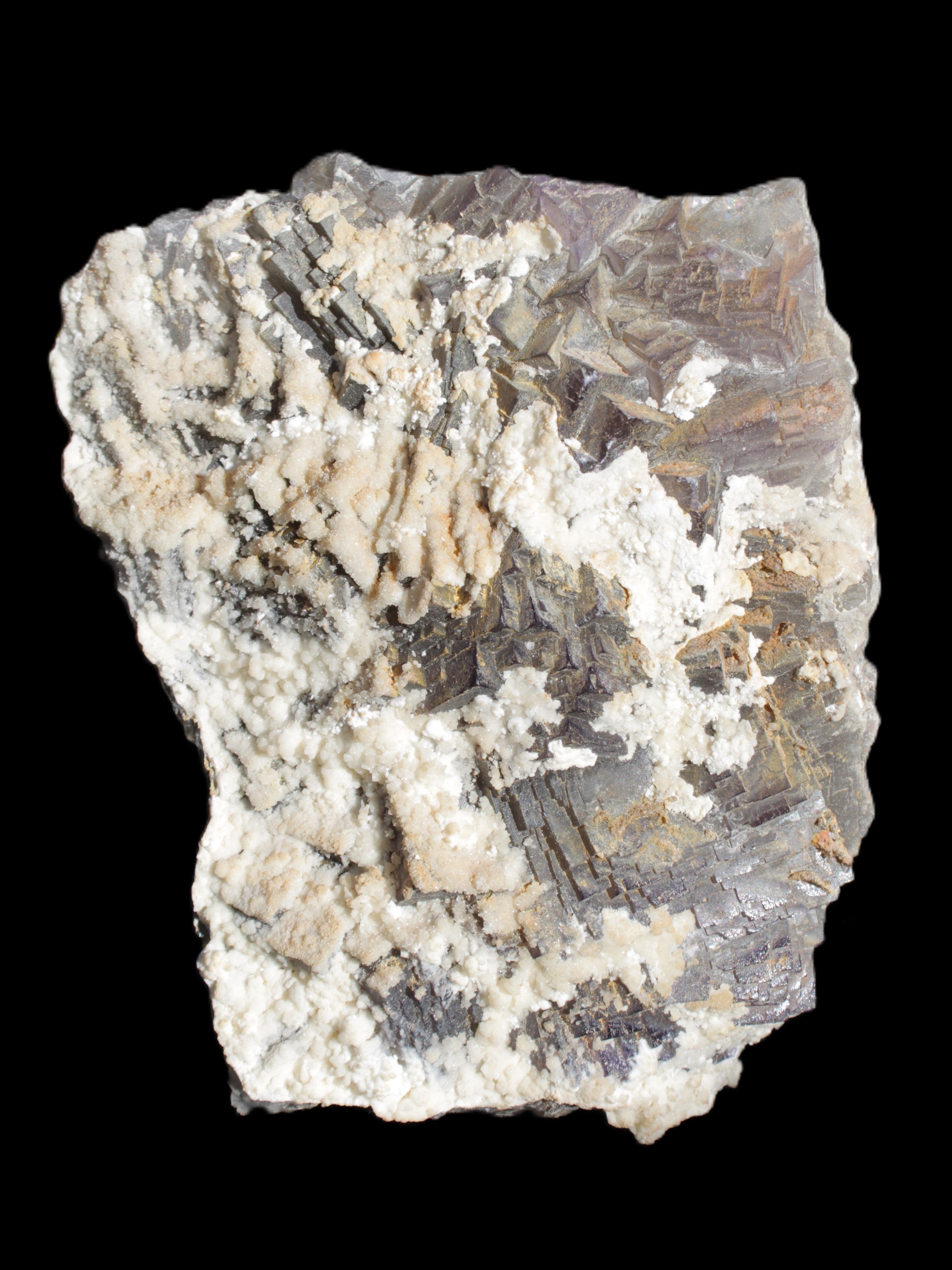 Complex stepped Fluorite cluster 173*141*85mm 2772g in sunlight - Rocks and Things Store