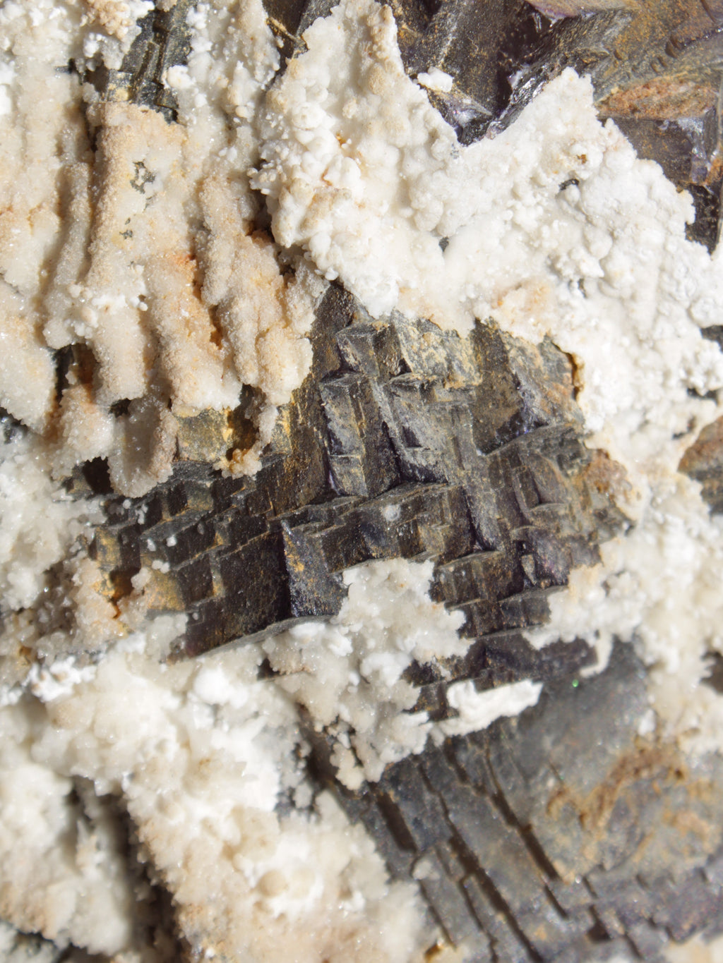 Complex stepped Fluorite cluster 173*141*85mm 2772g in sunlight - Rocks and Things Store