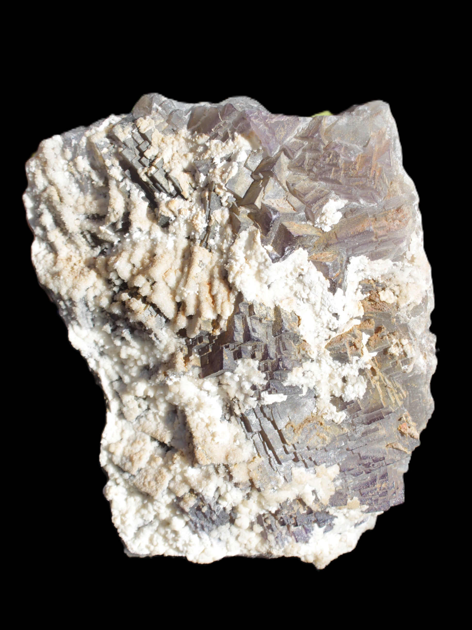 Complex stepped Fluorite cluster 173*141*85mm 2772g in sunlight - Rocks and Things Store