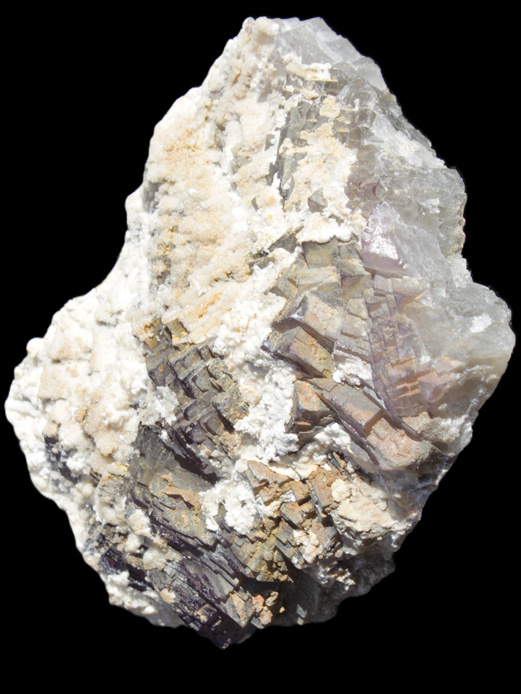 Complex stepped Fluorite cluster 173*141*85mm 2772g in sunlight - Rocks and Things Store