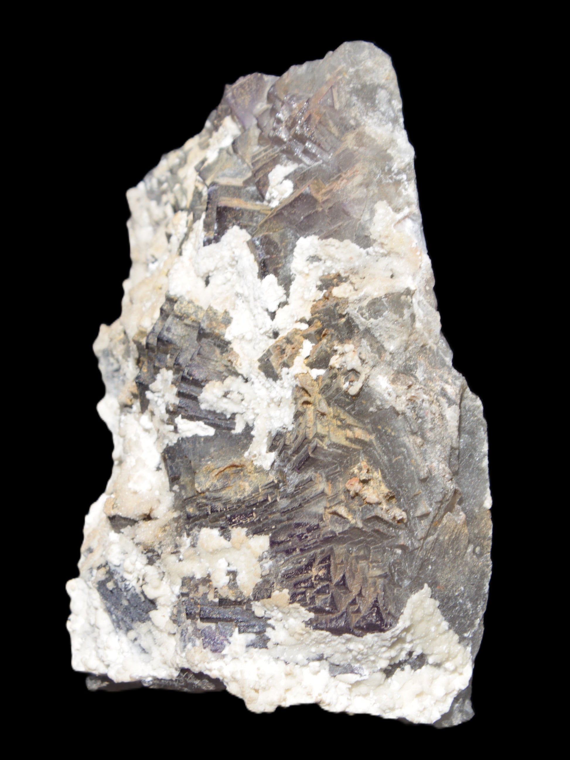 Complex stepped Fluorite cluster 173*141*85mm 2772g in sunlight - Rocks and Things Store